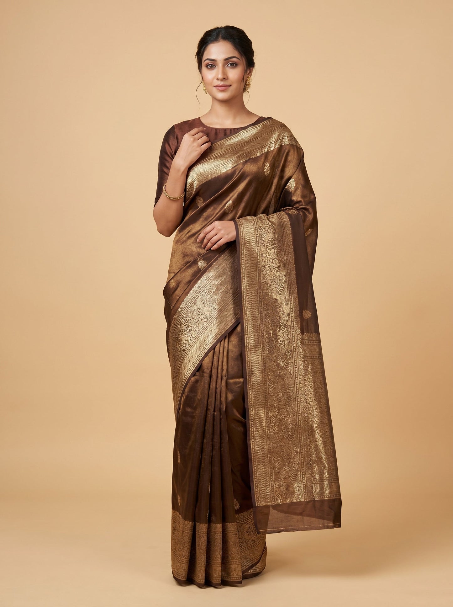 Beige Sand Dune Handloom Saree