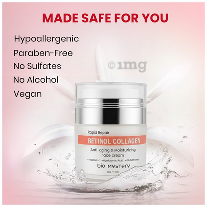 bio Mystery Collagen + Retinol + Hyaluronic Cream with Vitamin C & Glutathione