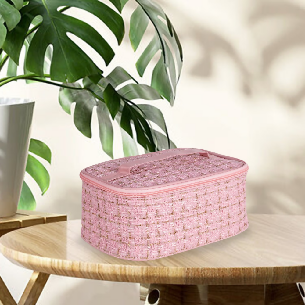 Bronson Professional Pink Makeup Pouch Cosmetic Organizer Kit