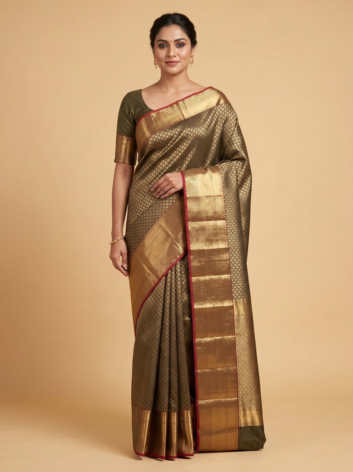 Black Bold Statement Handloom Saree