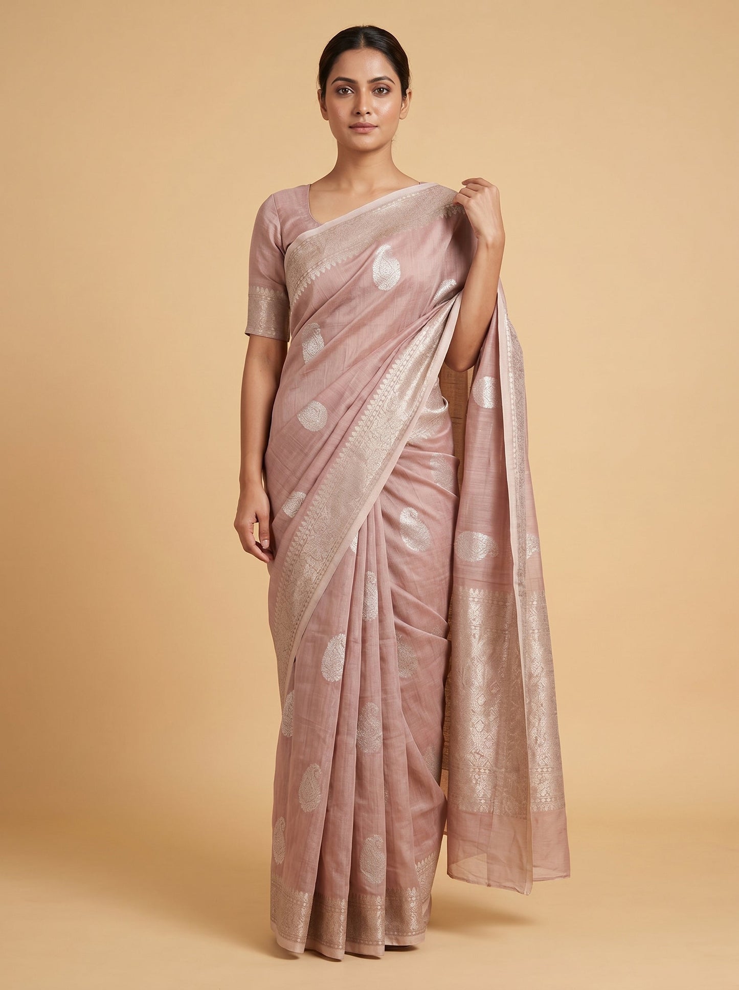 Black Classic Drape Handloom Saree