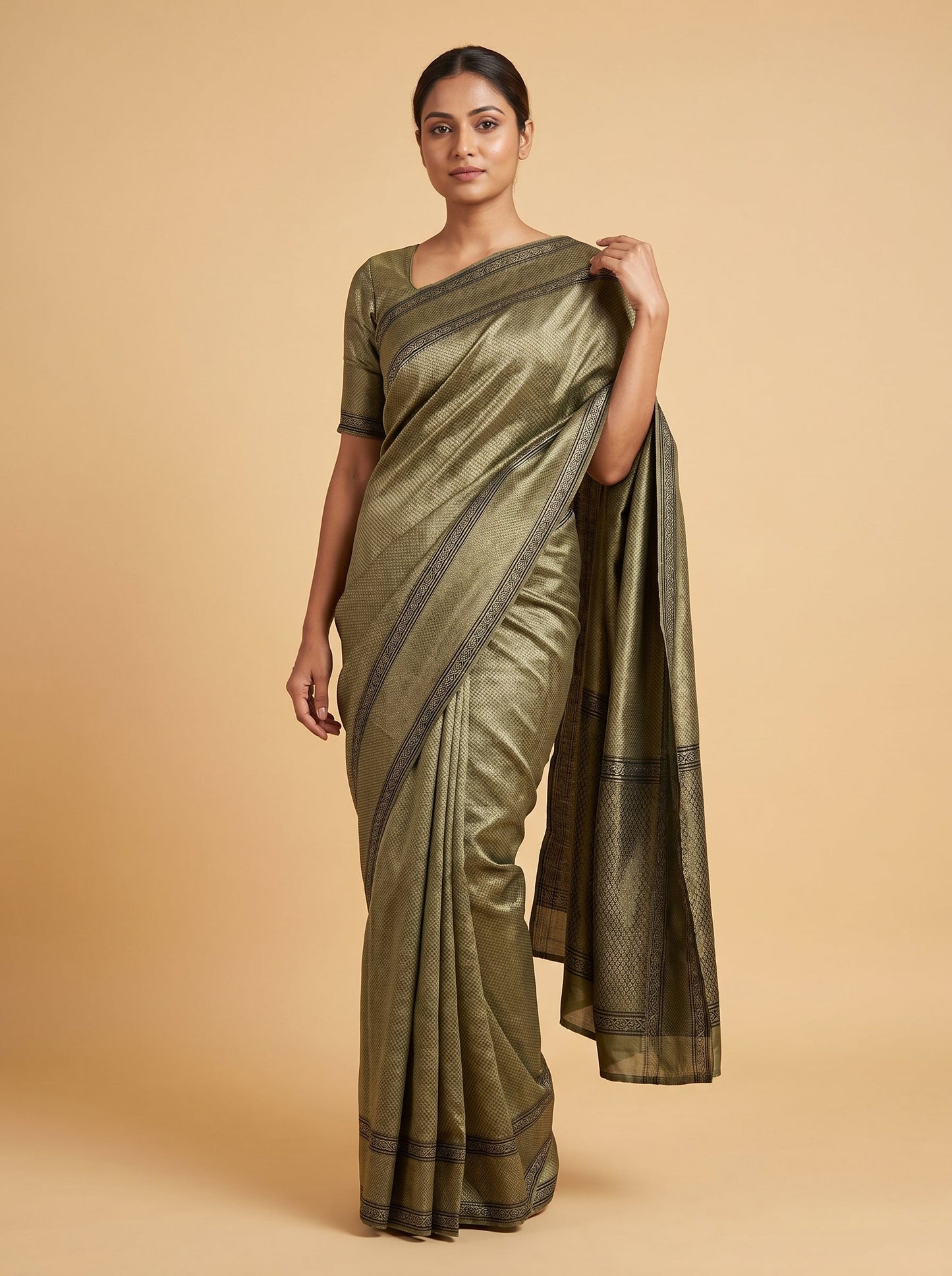 Black Classic Loom Handloom Saree