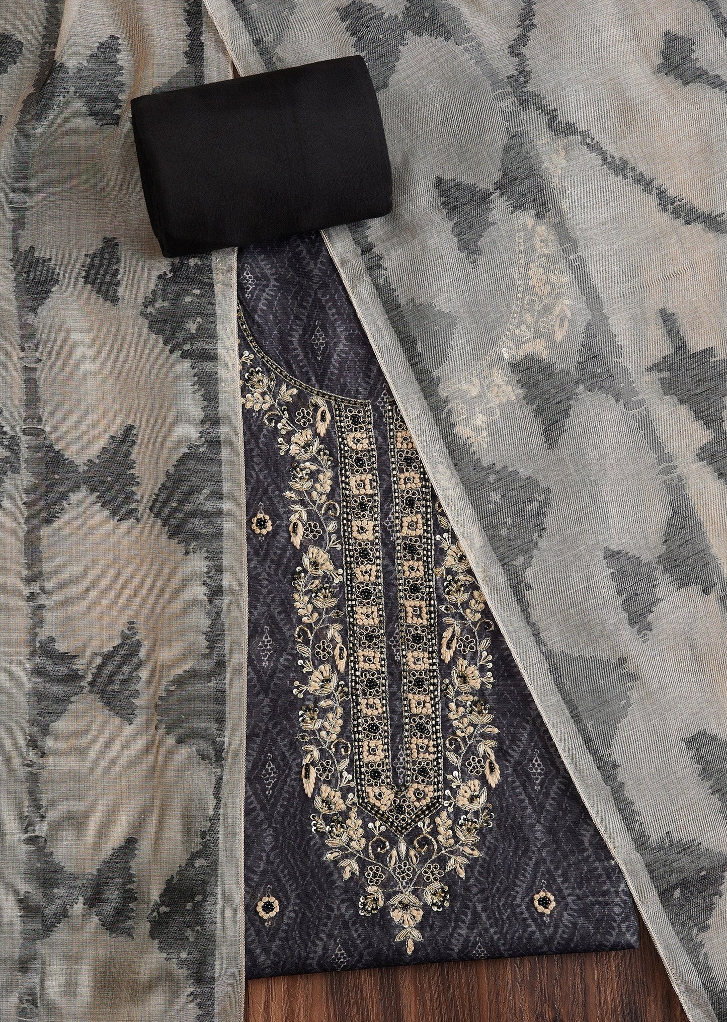 Black Cotton Suit