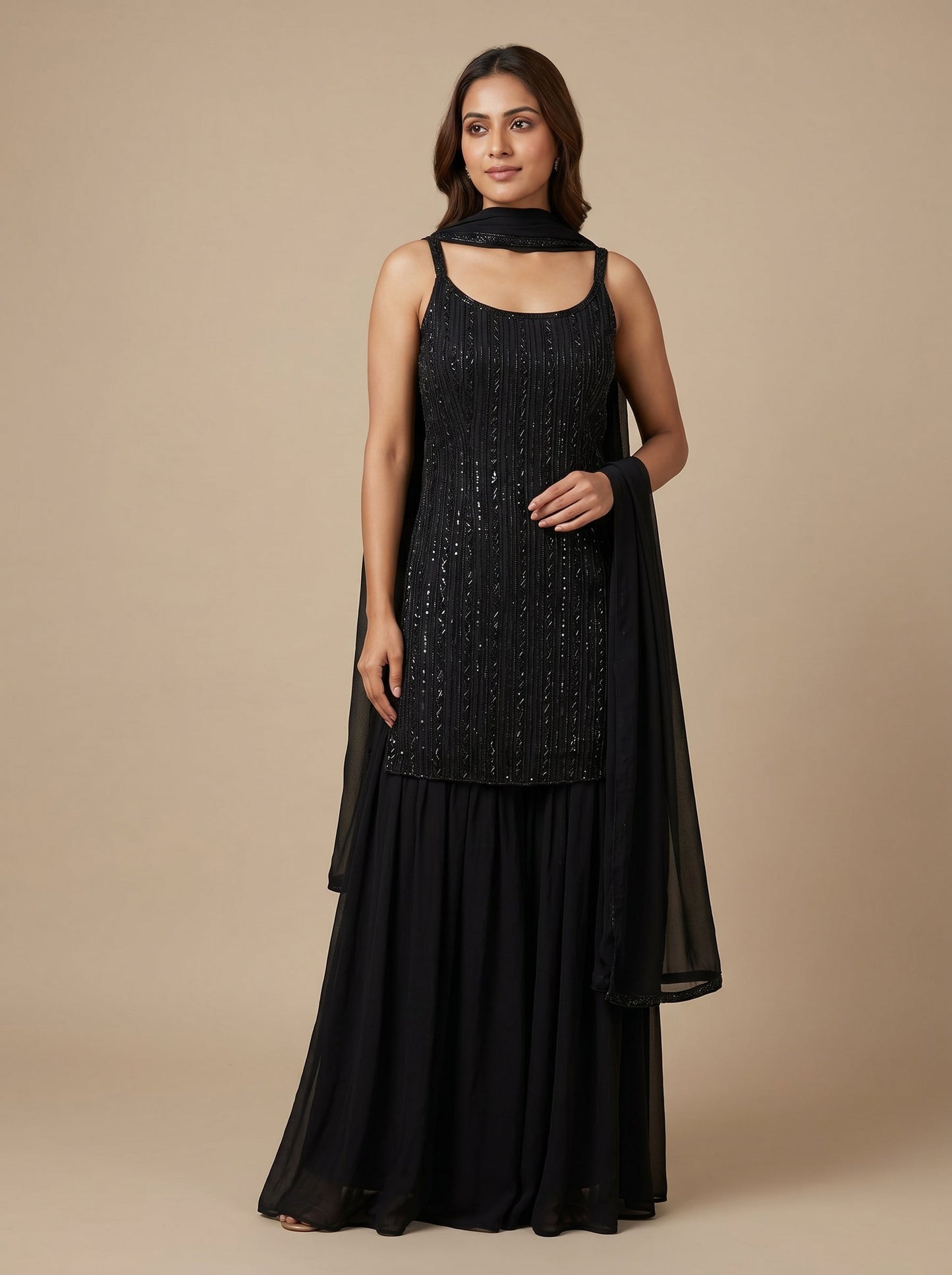 Black Eclipse Palazzo Set