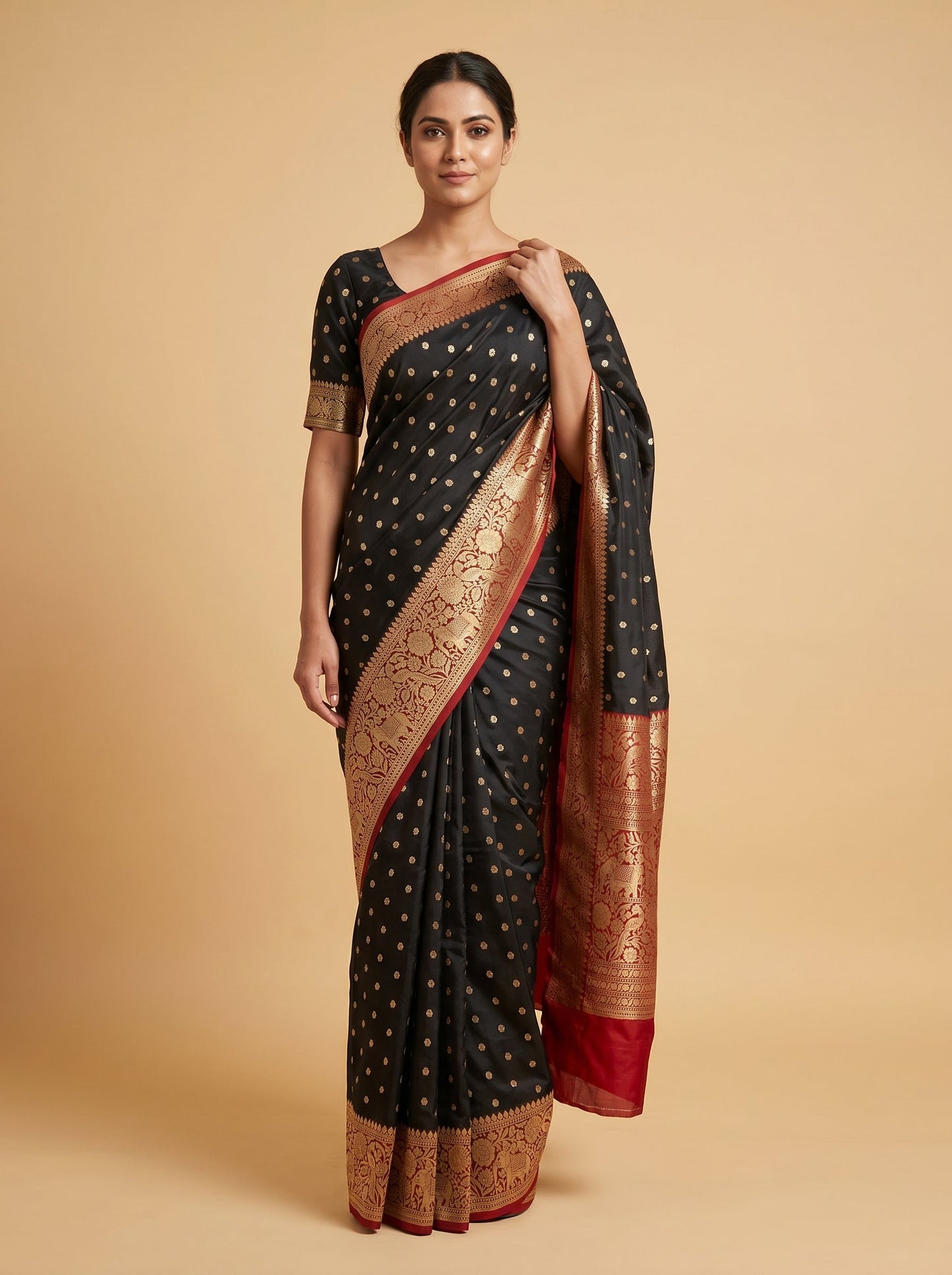 Black Handloom Saree