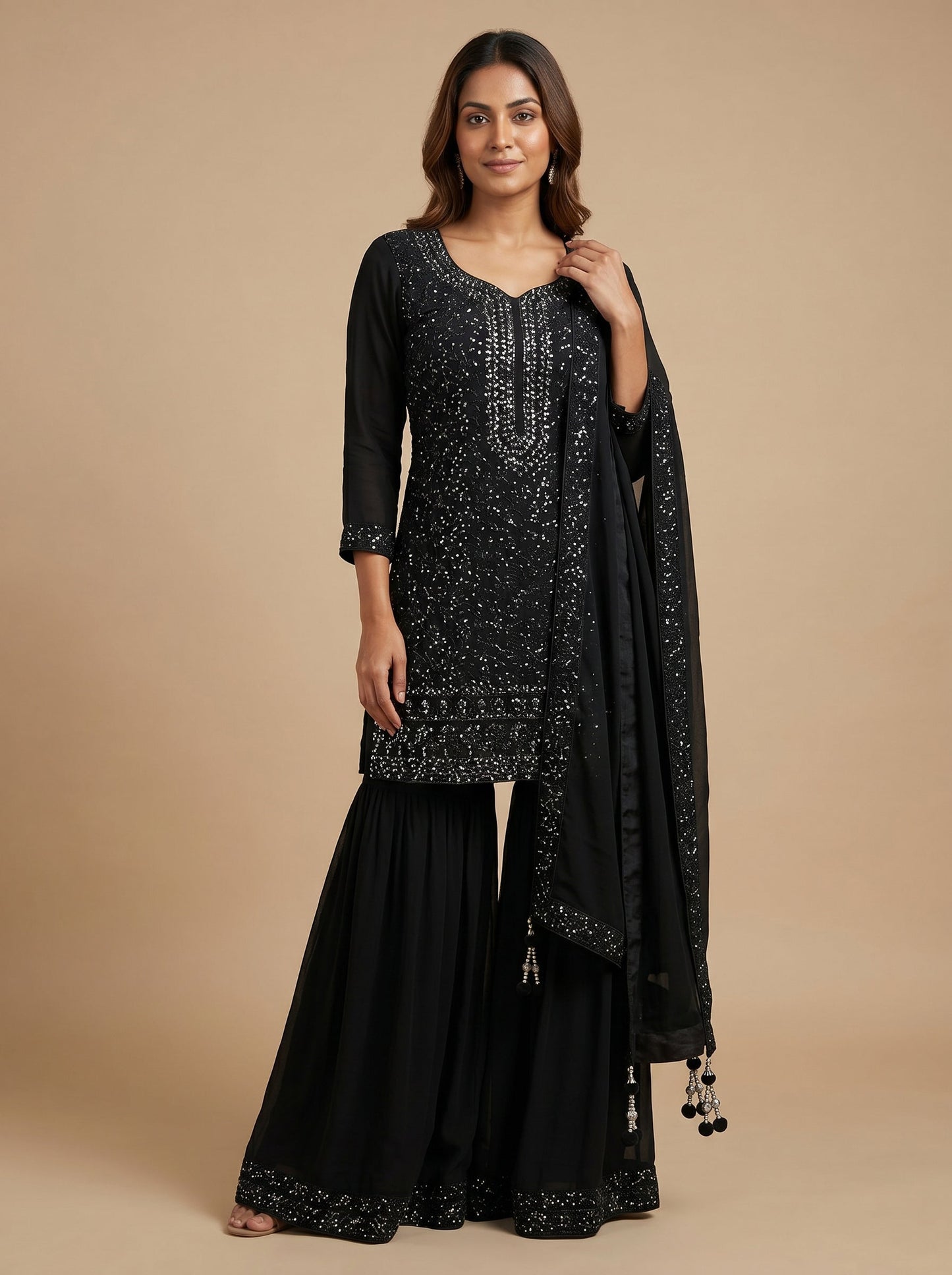 Black Luxe Indogown