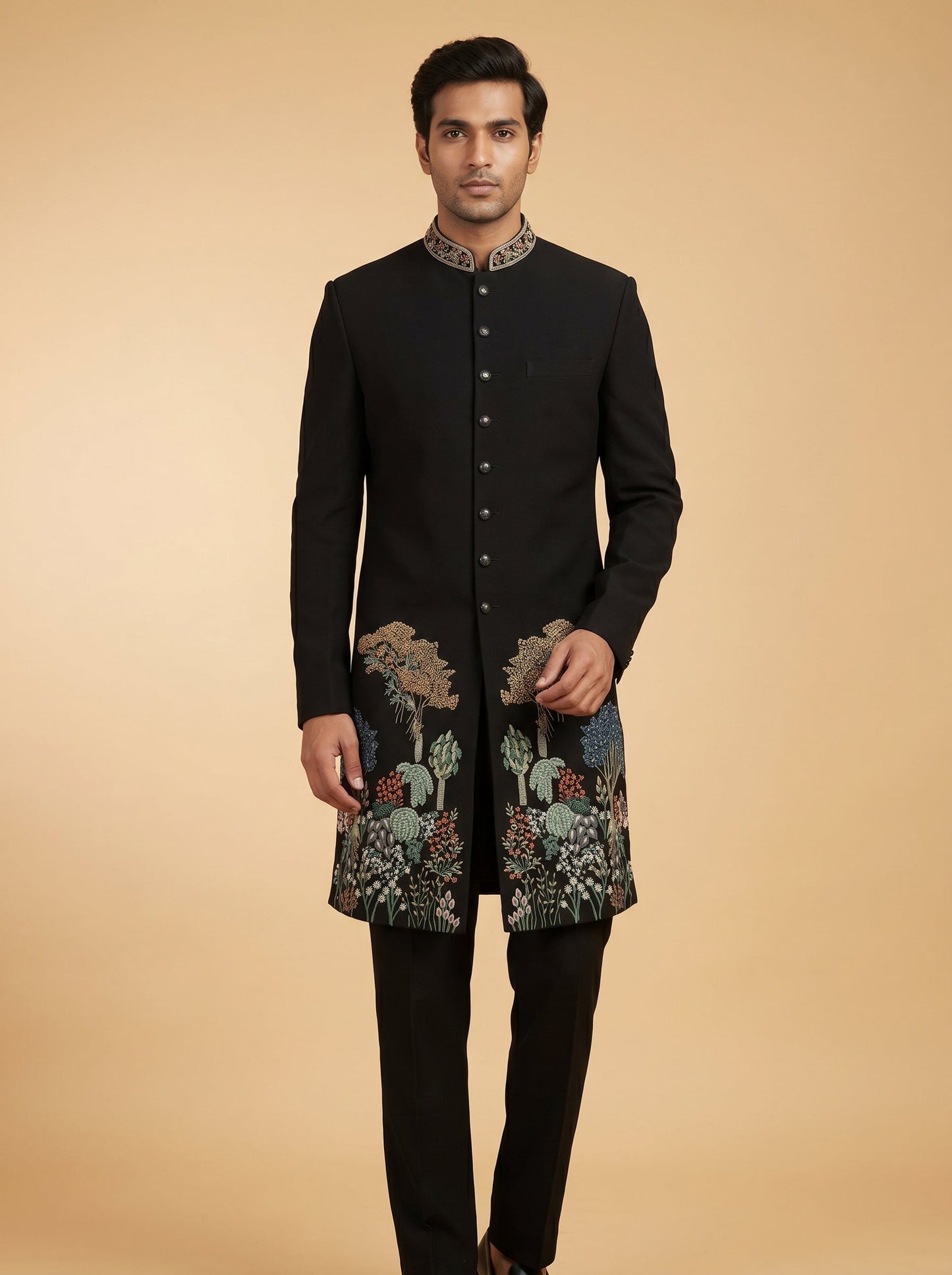 Black Luxury Indowestern