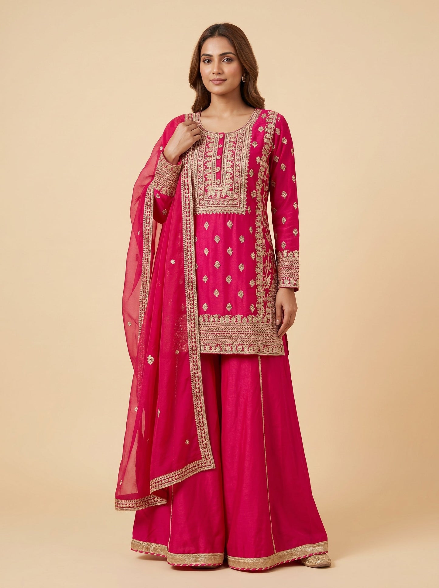 Blossom Pink Palazzo Set