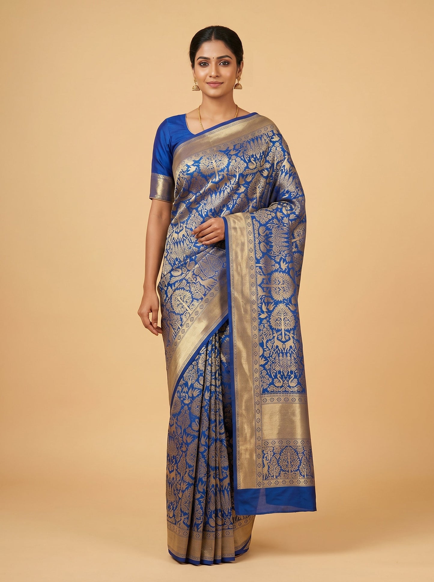 Blue Calm Flow Handloom Saree
