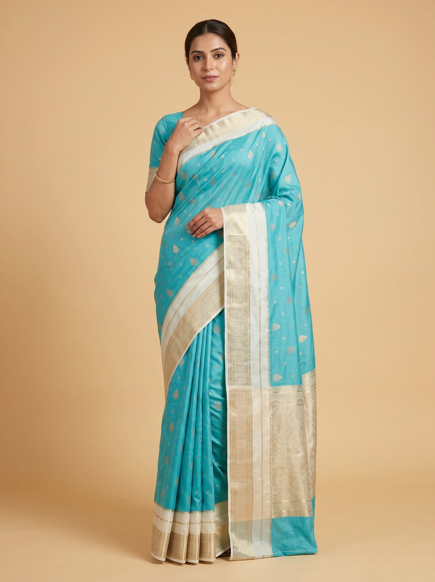 Blue Casual Weave Handloom Saree