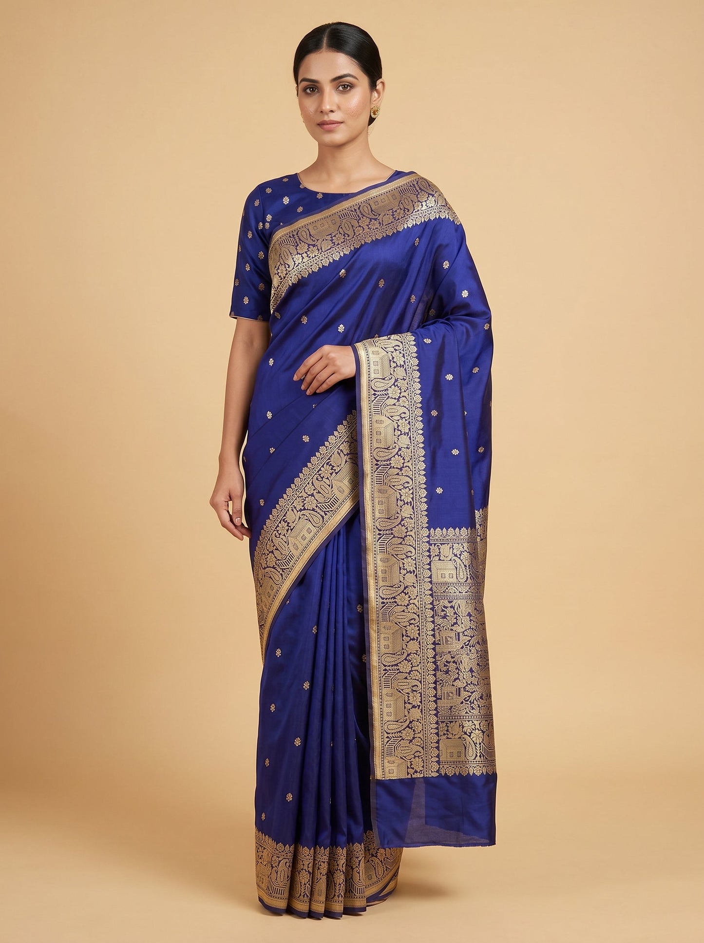 Pink Restrained Handloom Saree