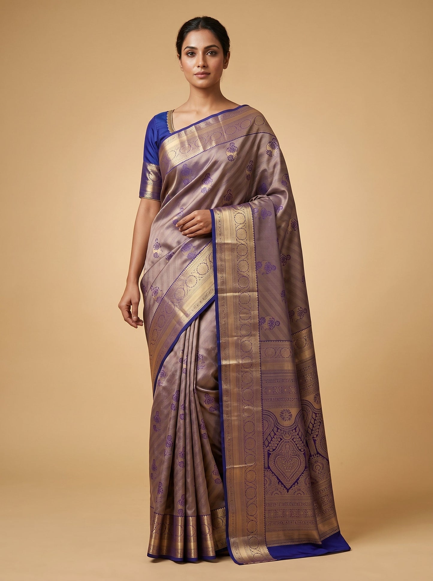 Blue Ocean Tint Handloom Saree
