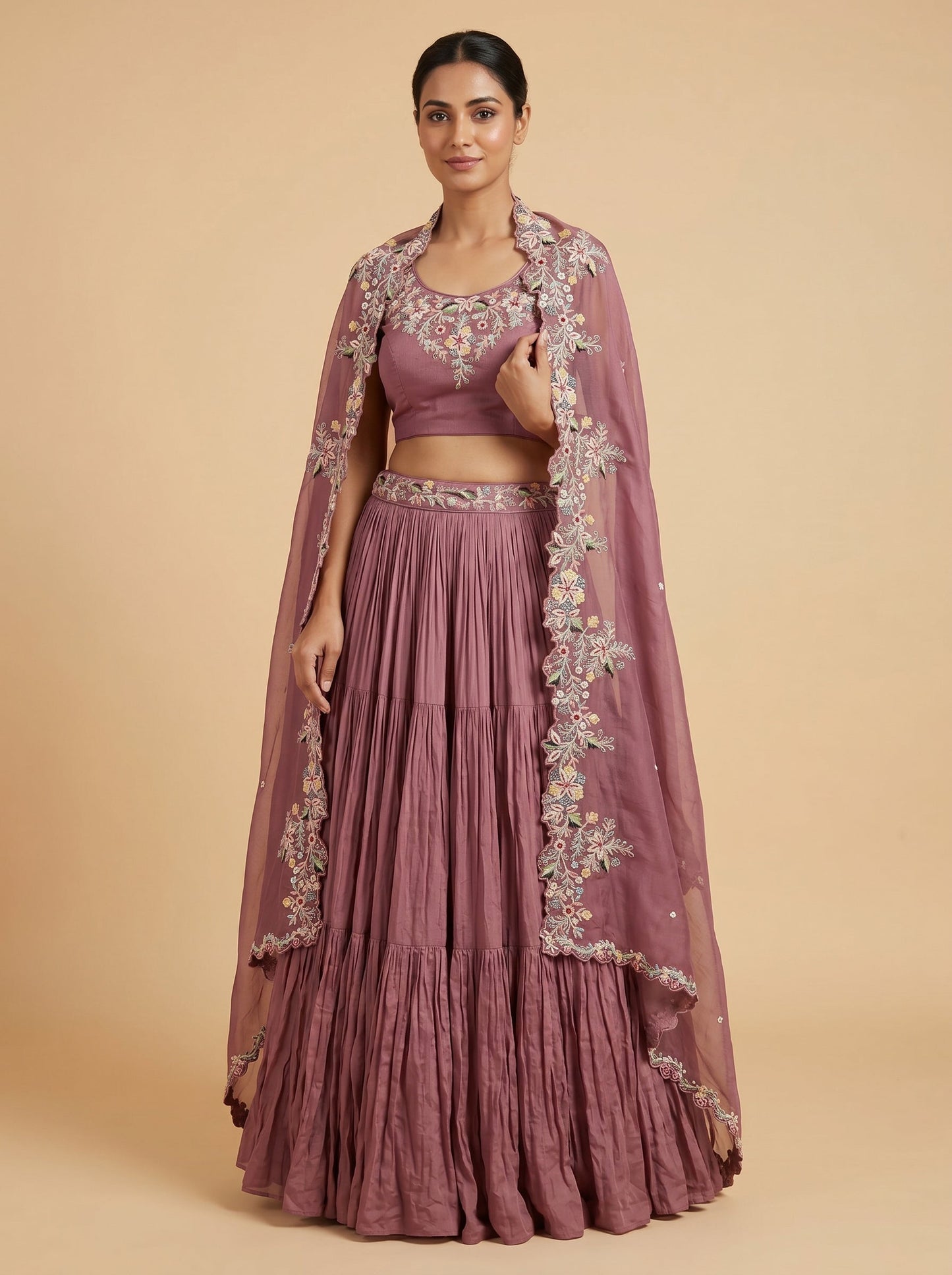 Blush Embroidery Lehenga