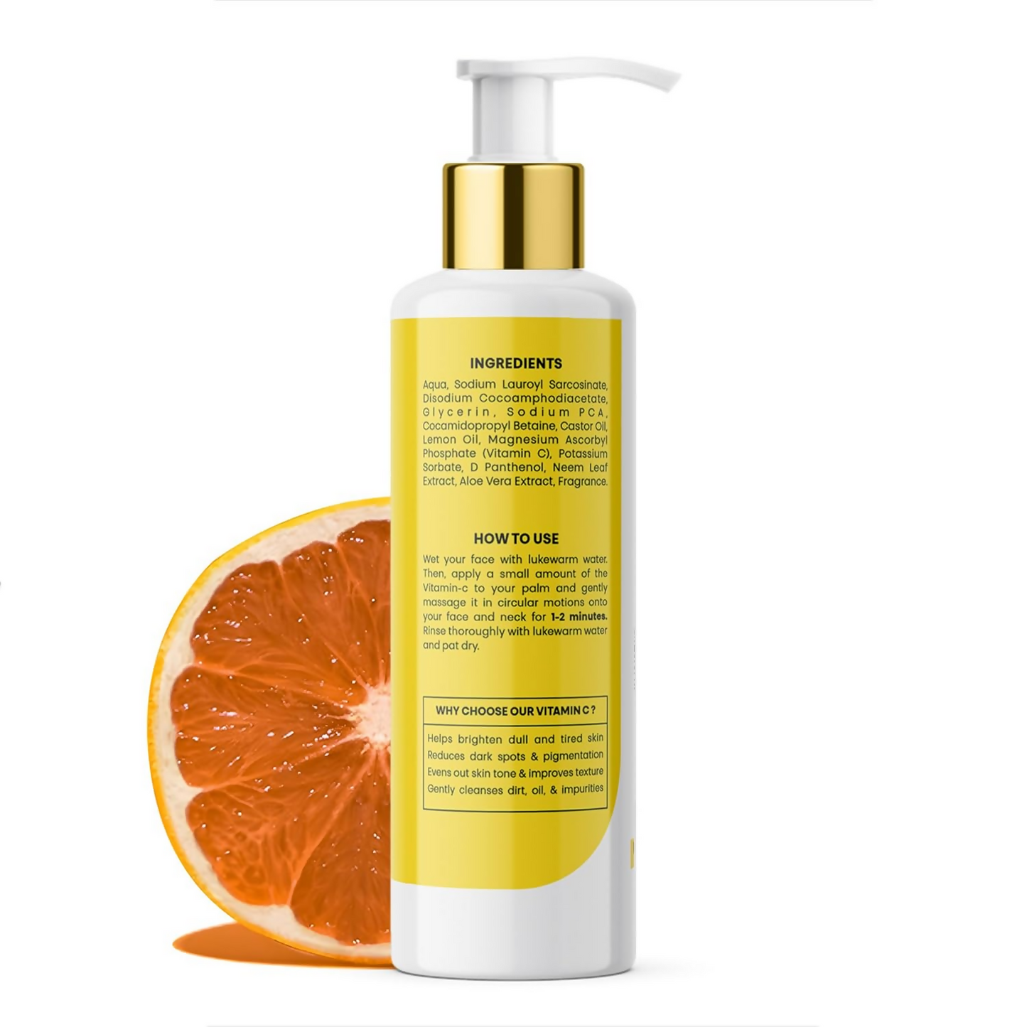 Milky Moon Vitamin C Face Wash for Brightening Face Cleanser