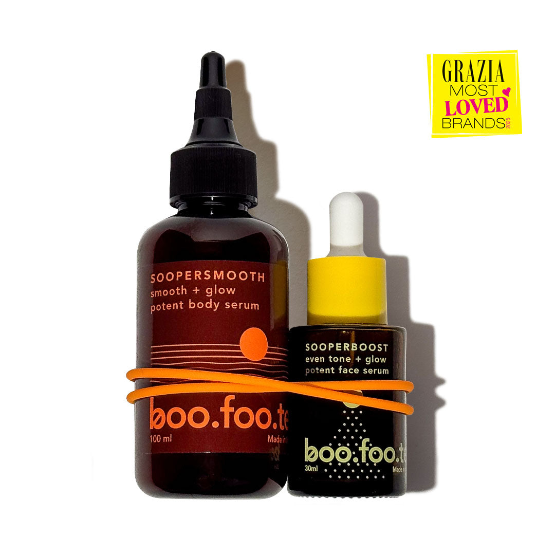 Boofootel SOOPER DUO: Face + Body Serum Set