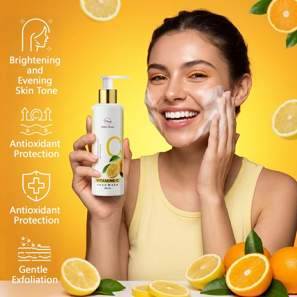 Milky Moon Vitamin C Face Wash for Brightening Face Cleanser