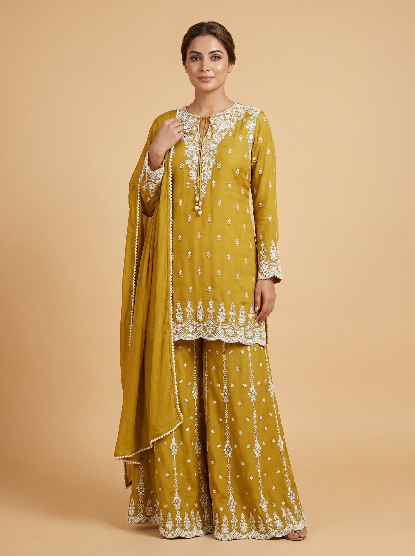 Bottle Green Palazzo Set