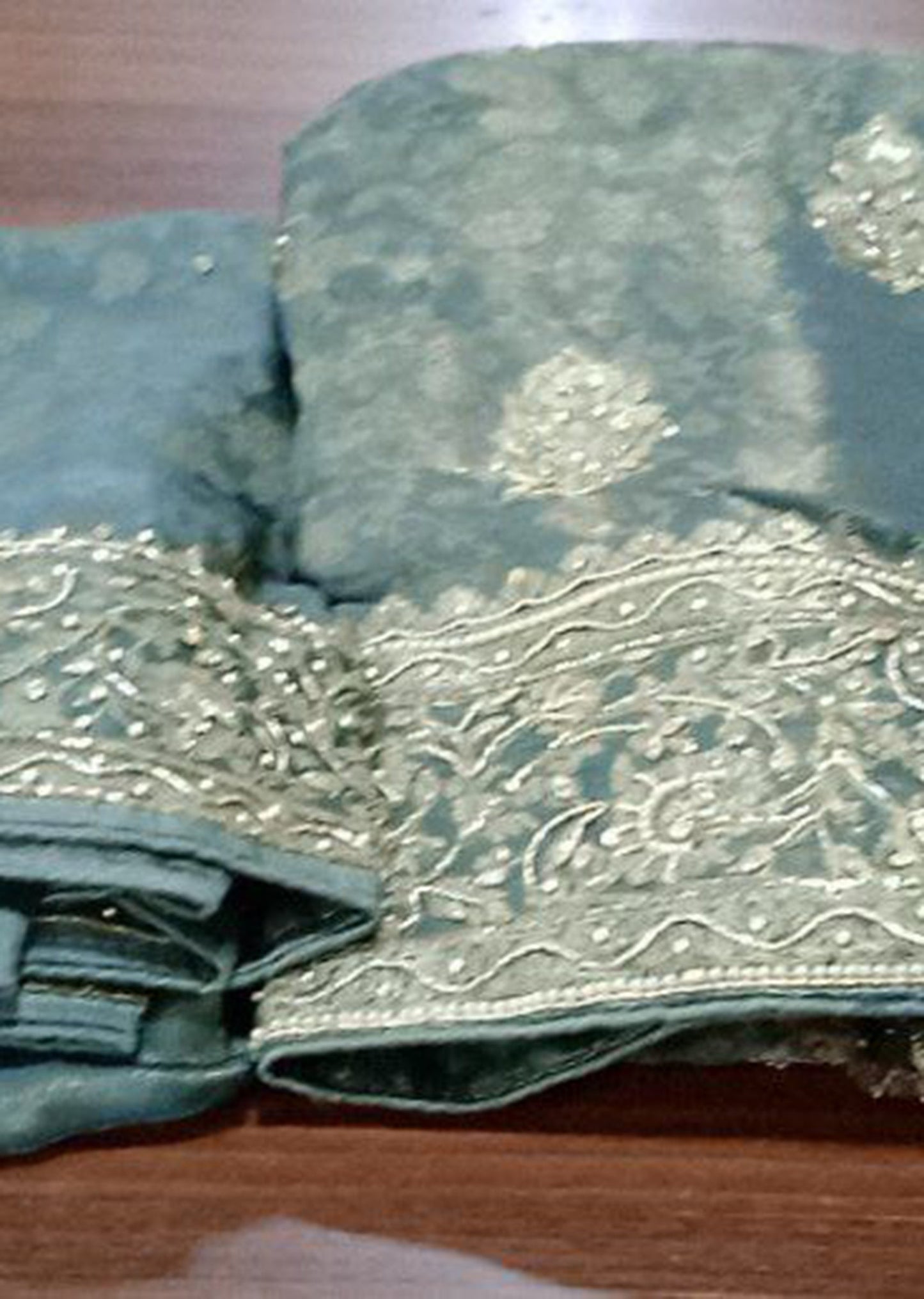 Bottle Sage Dress Material