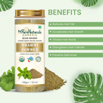 byPureNaturals Organic Brahmi Powder