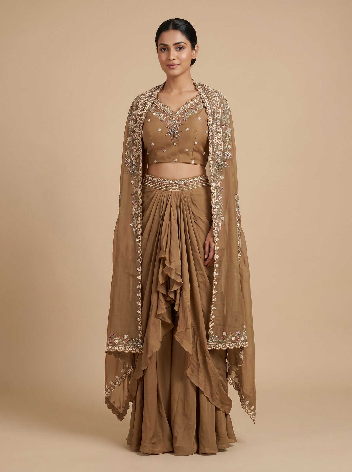 Brown Earth Cape Set