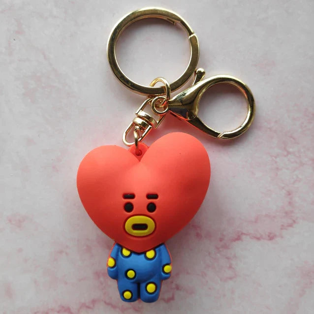 BTS BT21 Tata Keychain | Kpop Keychain | Silicone 3D |