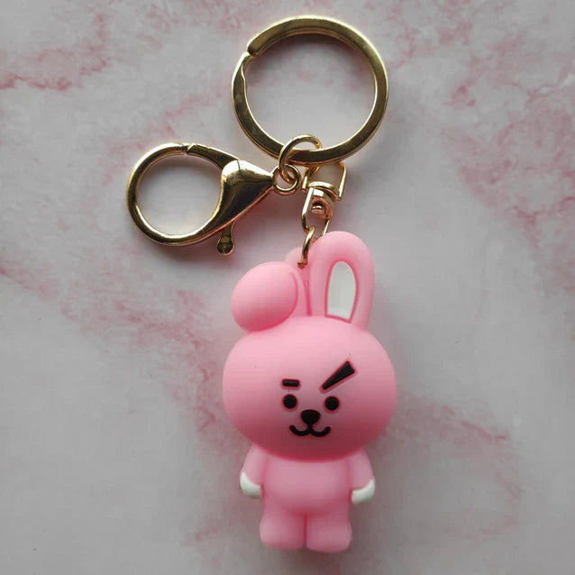 BTS BT21 Cooky Keychain | Kpop Keychain | Silicone 3D |