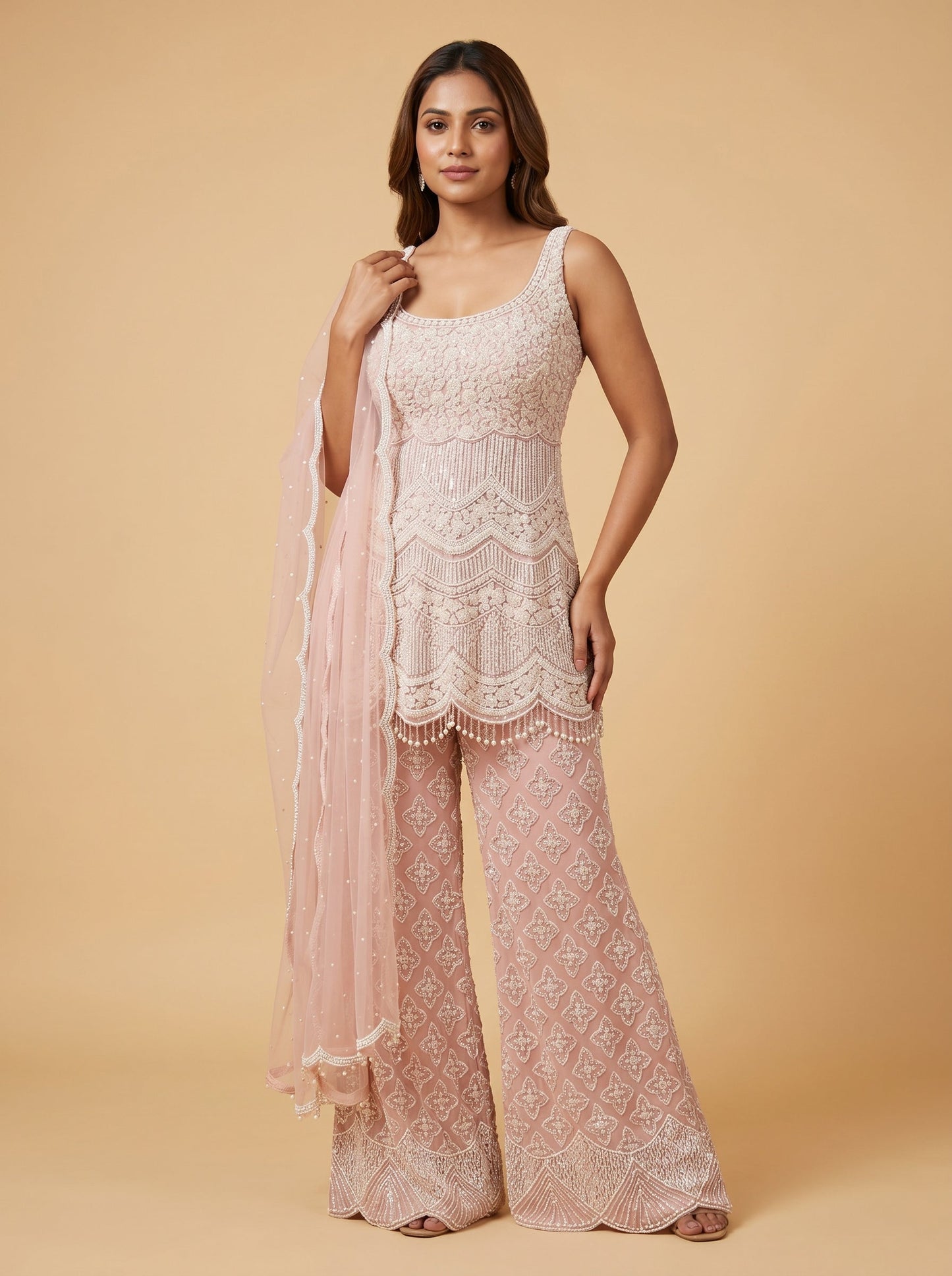 Bubblegum Pink Kurti Pant Set