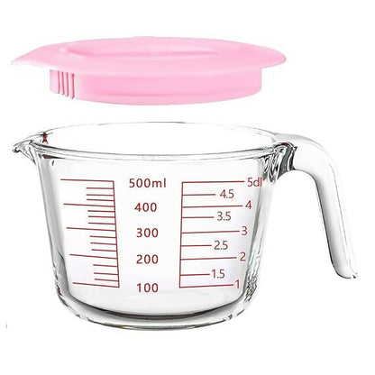 Not Available Glass Measuring Jug with Lid