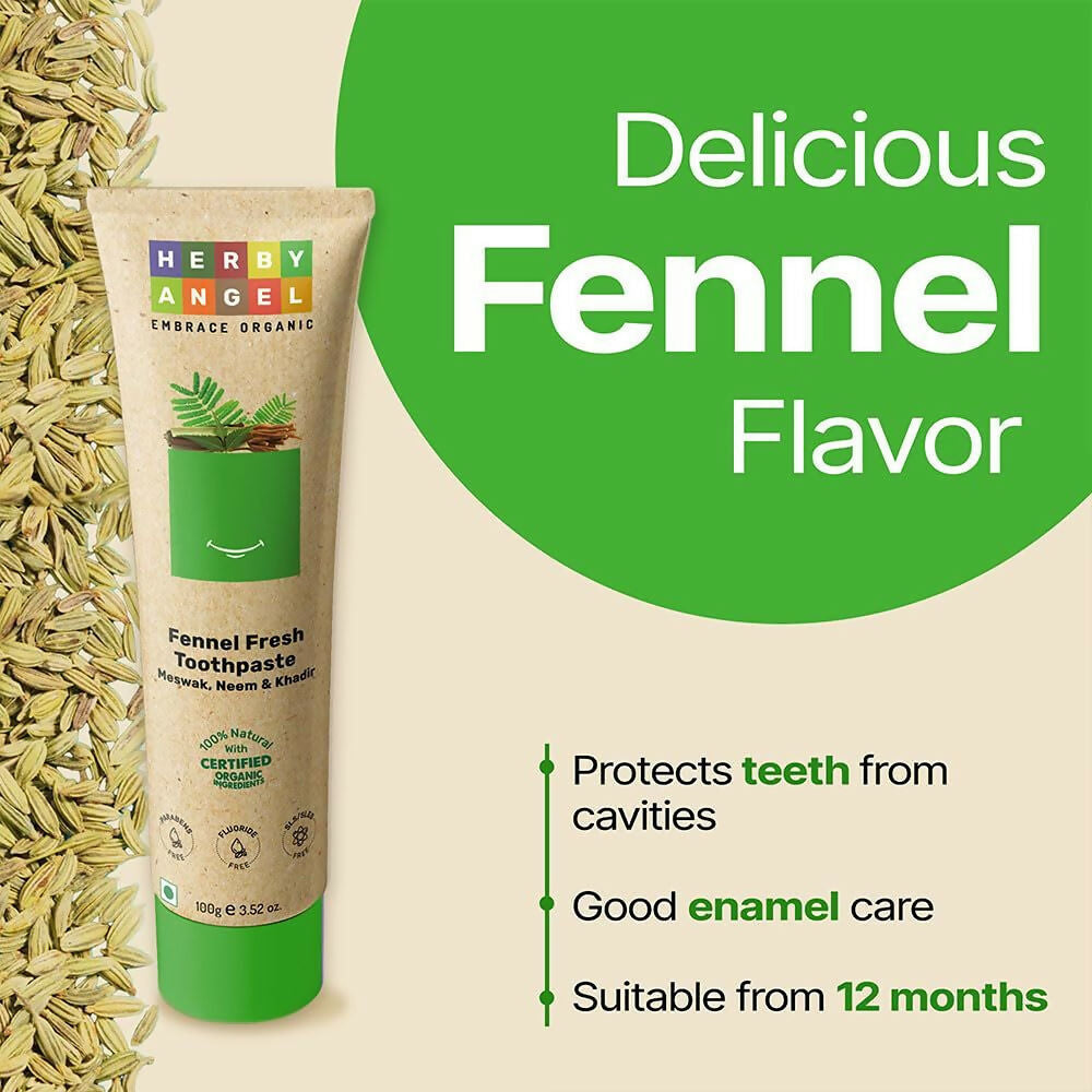 Herby Angel Fennel Fresh Toothpaste for Kids