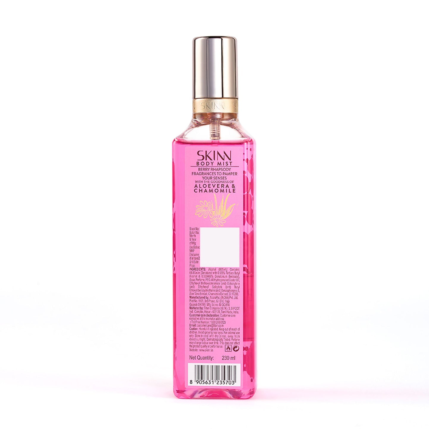 Skinn By Titan Berry Rhapsody Body Mist For Her