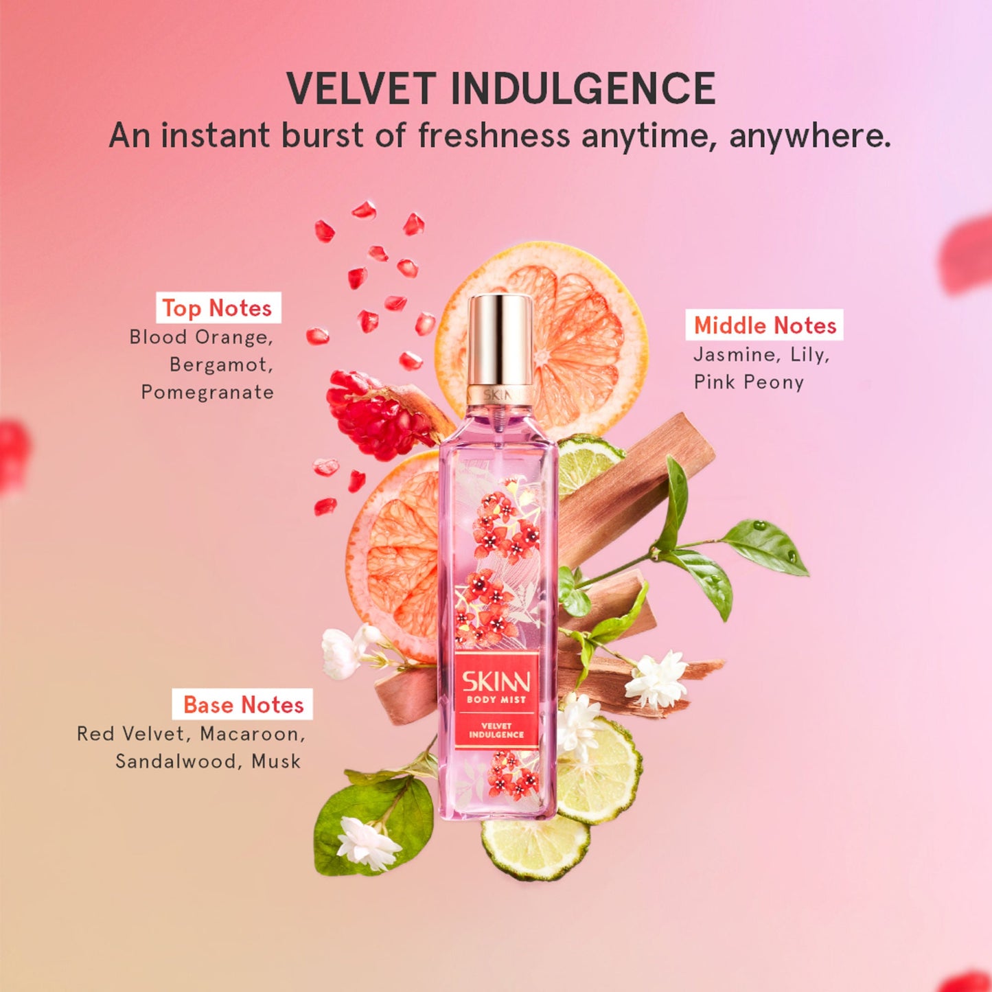 Skinn By Titan Velvet Indulgence Body Mist For Her