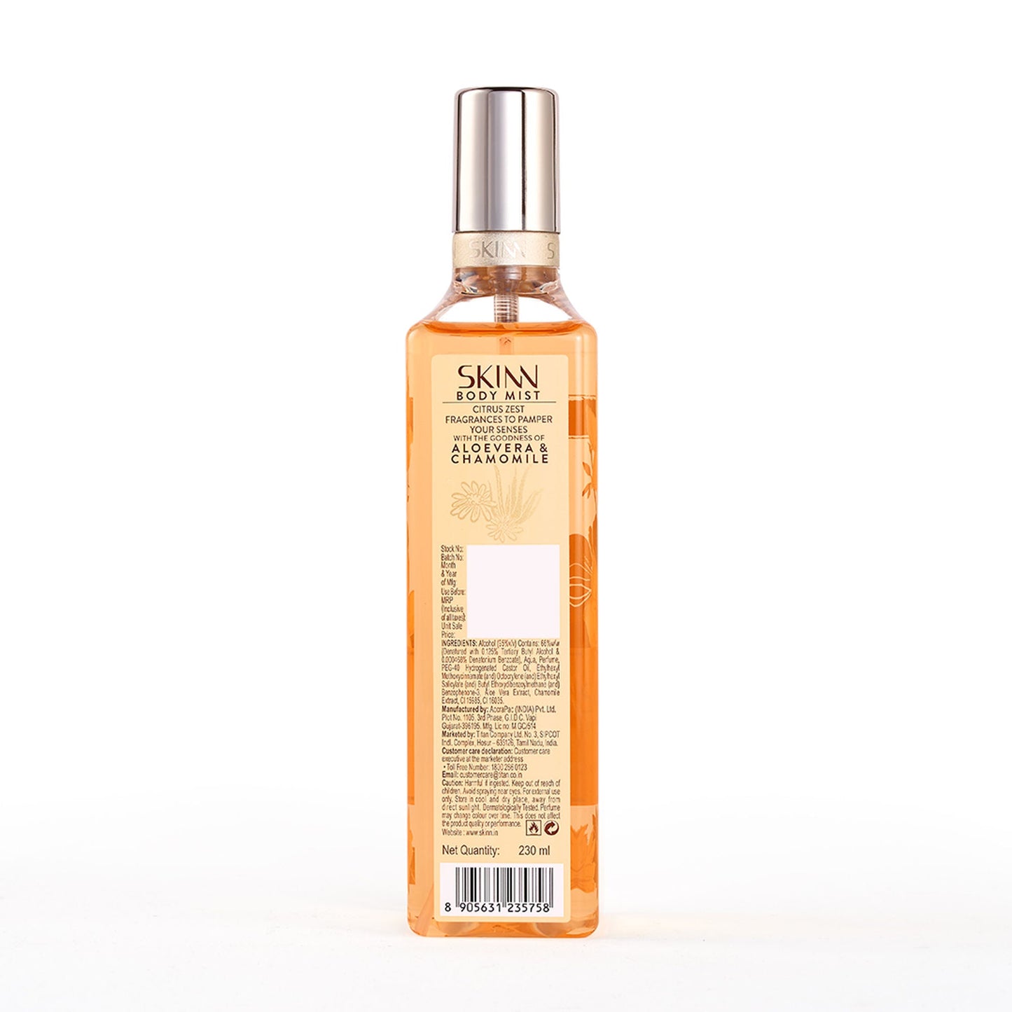 Skinn By Titan Citrus Zest Body Mist For Her