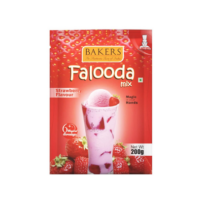 BAKERS Chocolate, Rose And Strawberry Flavour Falooda Mix Powder
