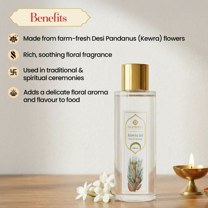 Pujashree Kewra Jal Natural Kewra Water Face Toner For Men & Women