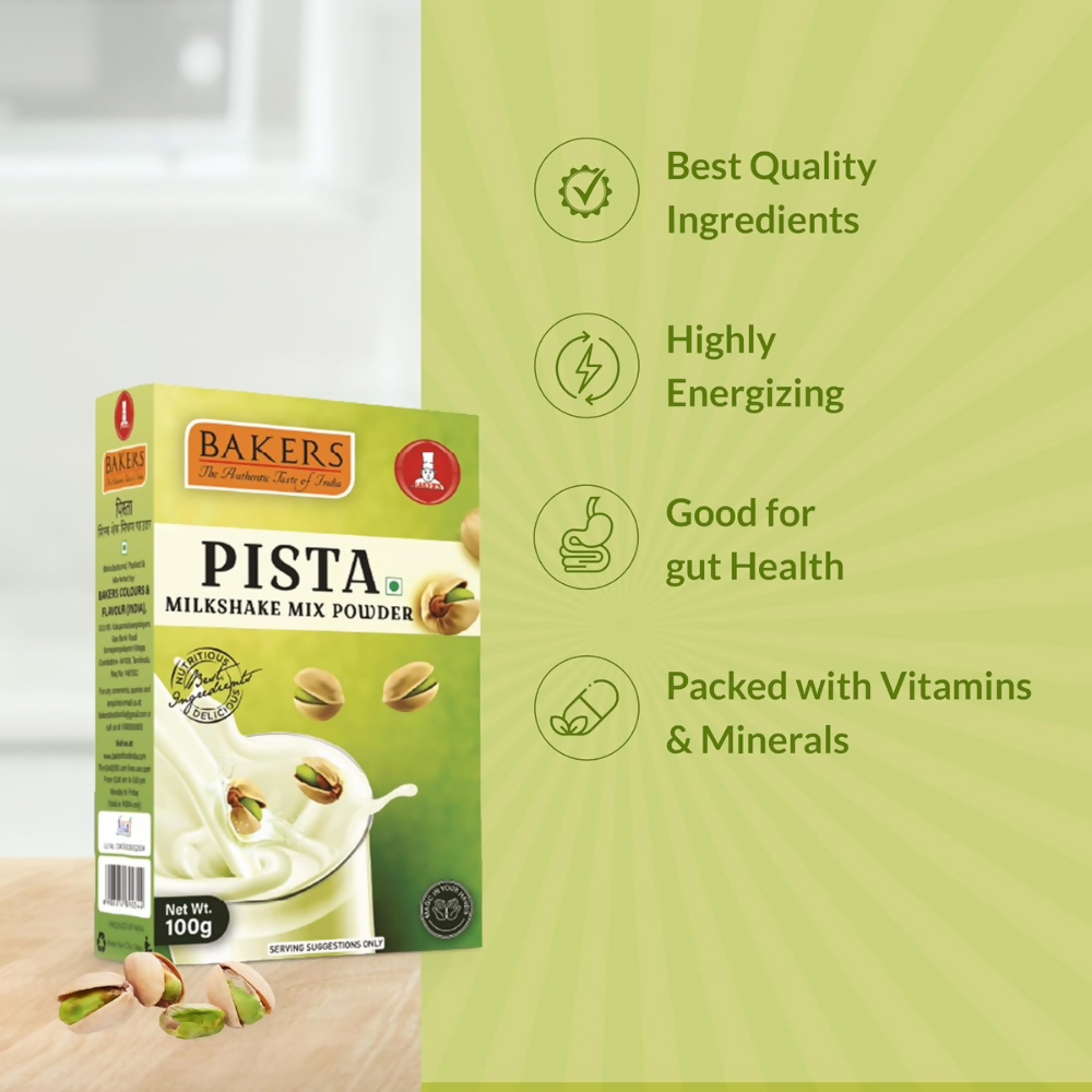 BAKERS Milk Shake Mix Powder - Pista Flavor