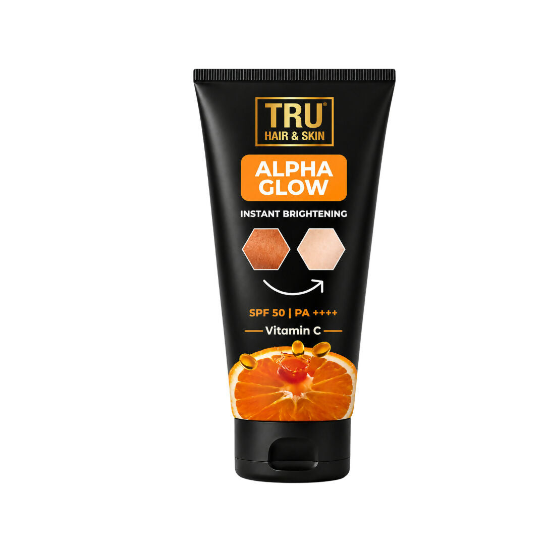 Tru Hair & Skin Alpha Glow Instant Brightening Spf 50 Pa+++