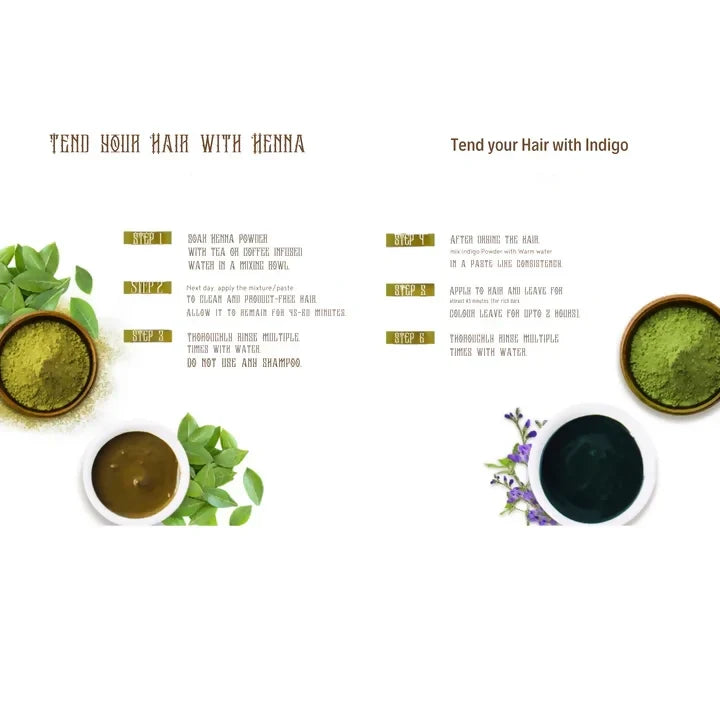 Etheric Indigo Leaves Powder for Chemical Free Natural Hair Colouring & Dye | Amonia Free