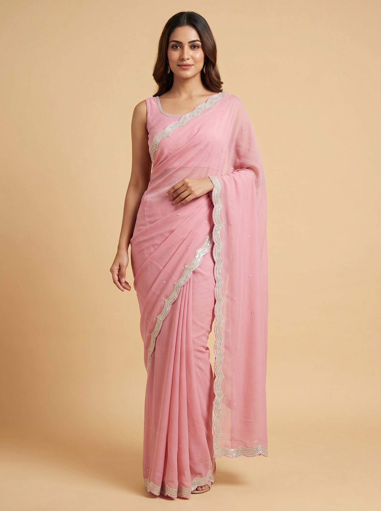 Candy Pink Charm Saree