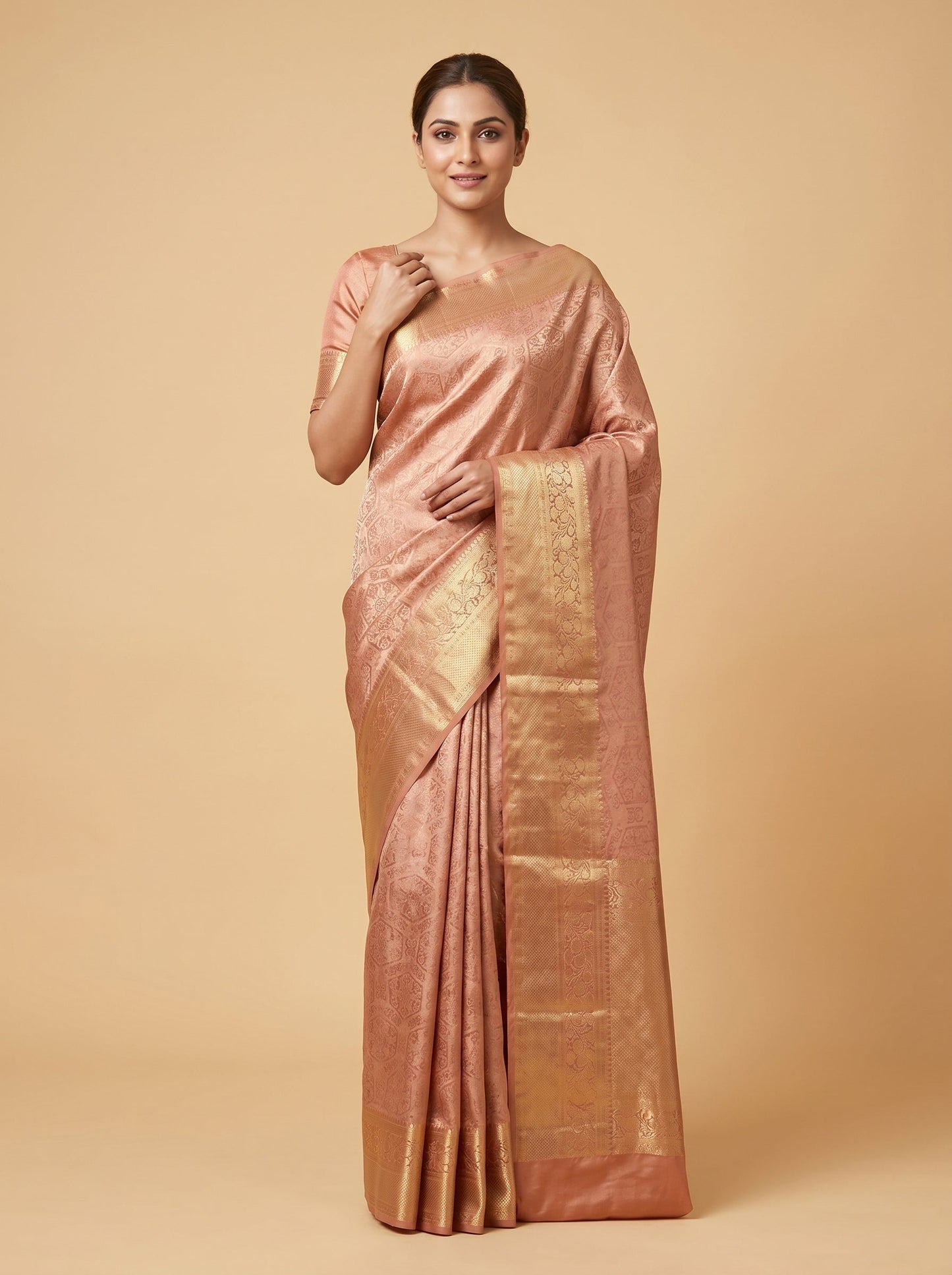 Candy Pink Handloom Saree