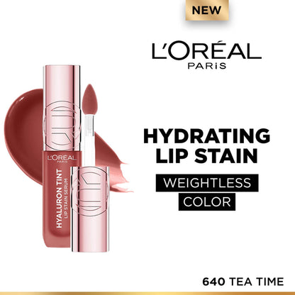 L'Oreal Paris Hyaluron Tint Lip Stain Serum Weightless Color - 640 Tea Time