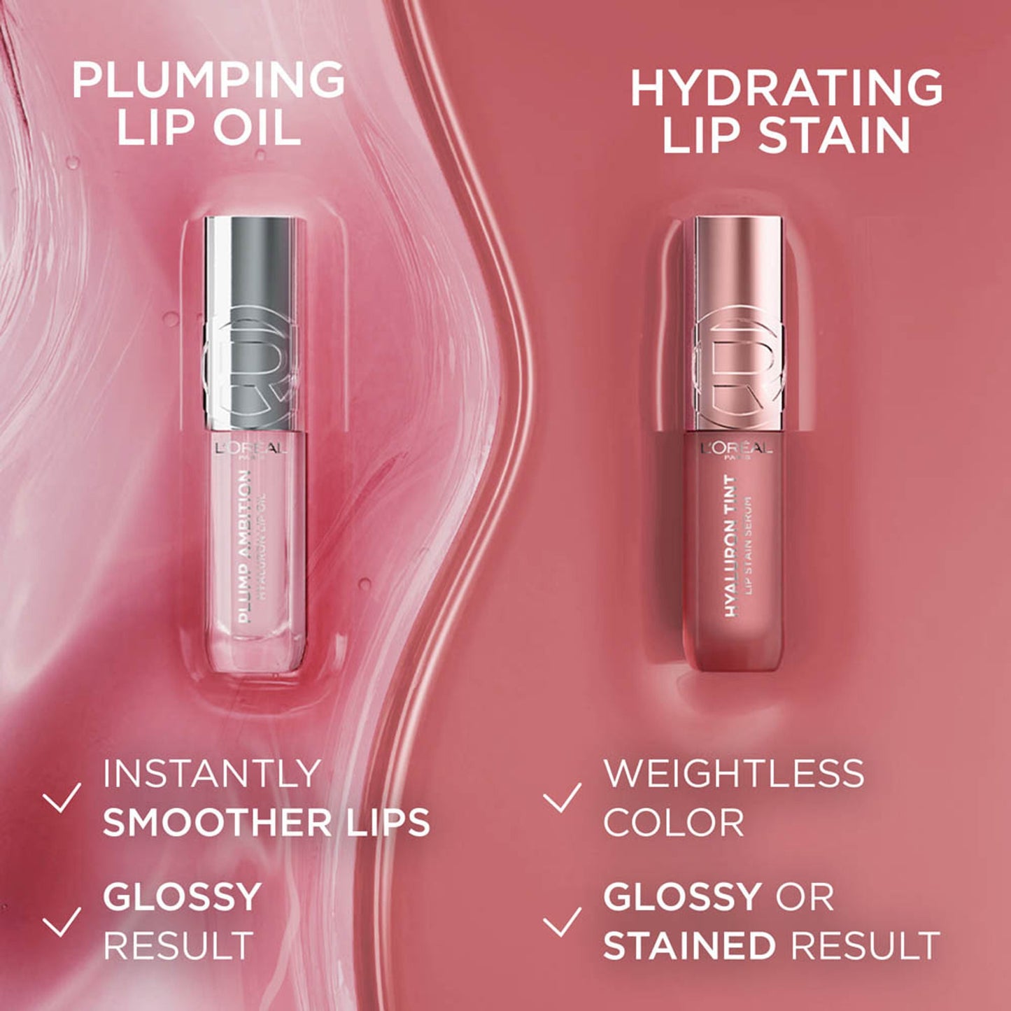 L'Oreal Paris Hyaluron Tint Lip Stain Serum Weightless Color - 485 Nude Espresso