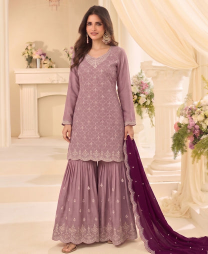 KC Designer Pink 3 Piece Salwar Suit For Women Indian Wear