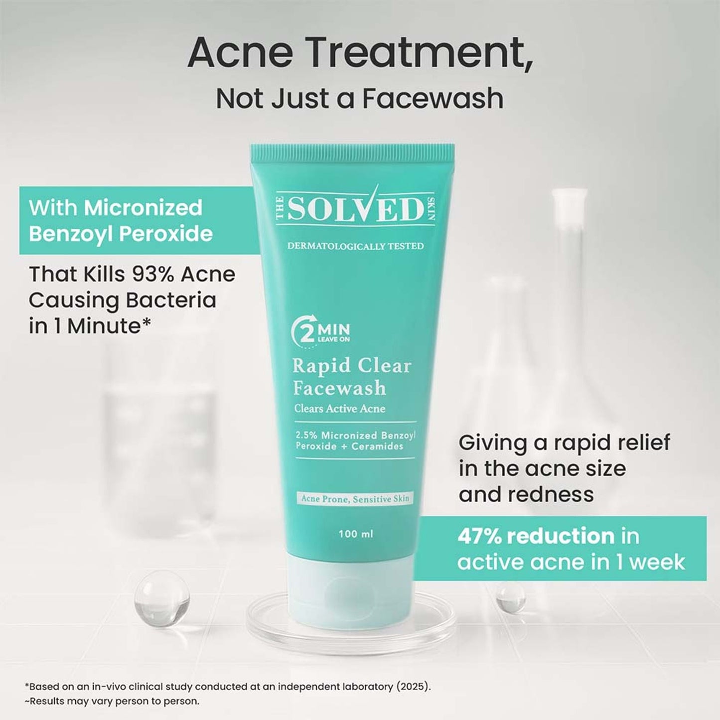The Solved Skin Rapid Clear Face Wash