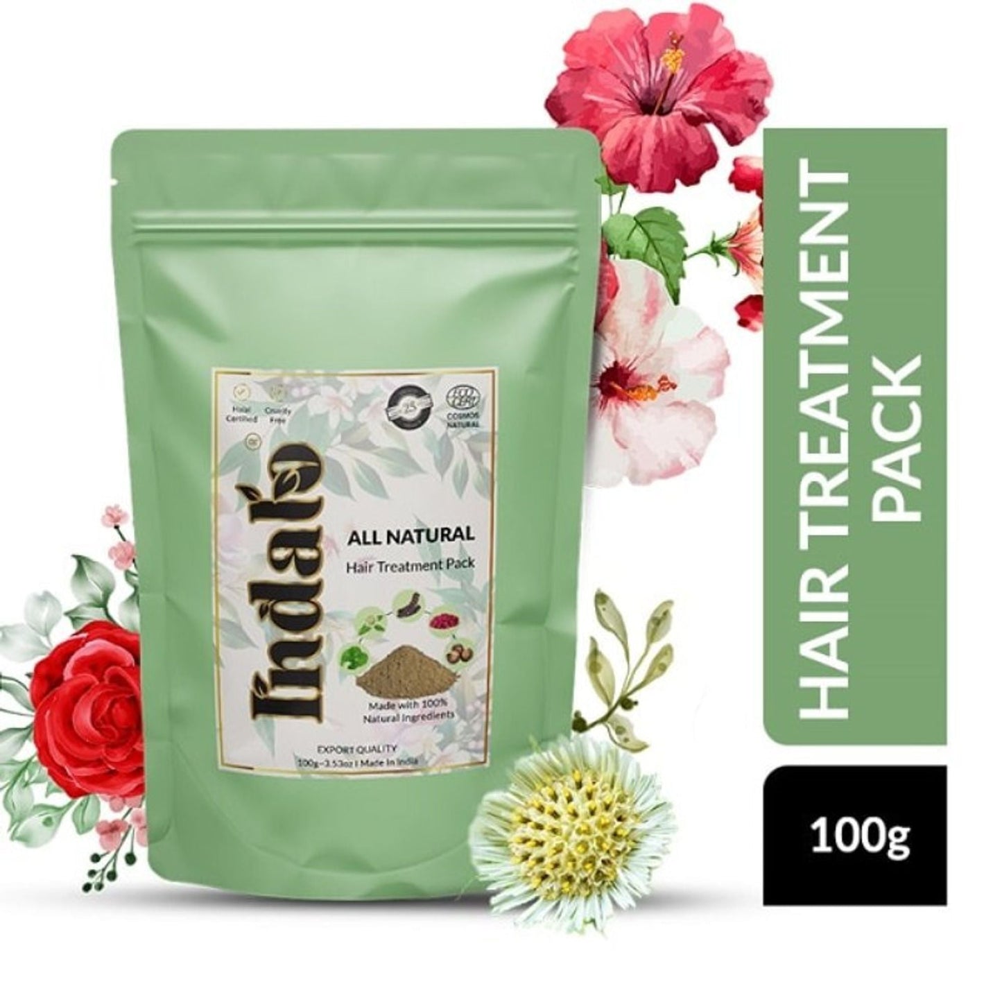 Indalo All-Natural Hair Treatment Pack - Shikakai & Bhringraj