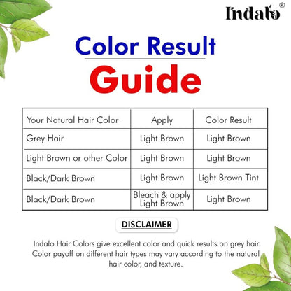 Indalo Ammonia-Free Vibrant Light Brown Hair Color With Natural Ingredients - Light Brown