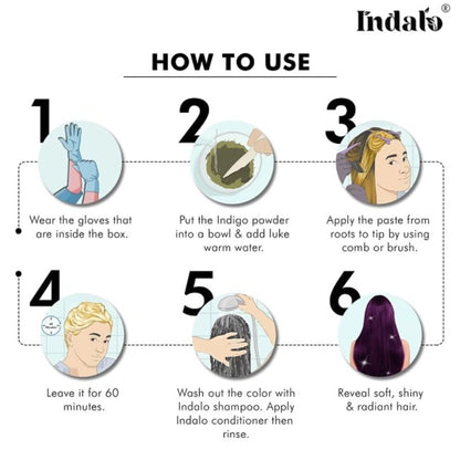 Indalo Natural Indigo Hair Colour - Indigofera Tinctoria