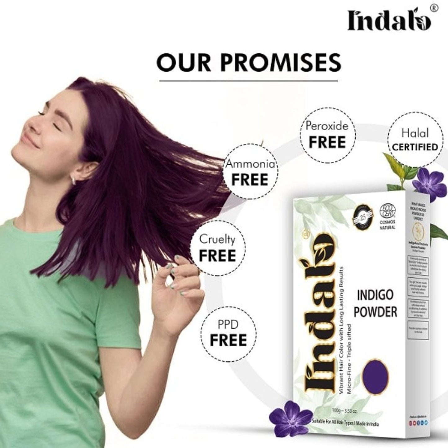 Indalo Natural Indigo Hair Colour - Indigofera Tinctoria