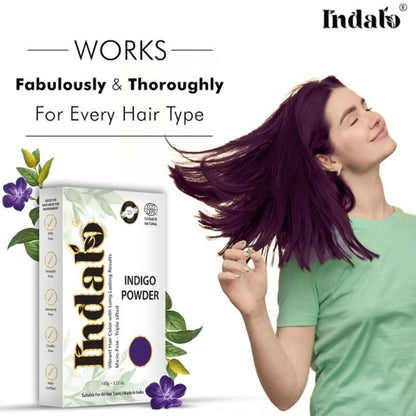 Indalo Natural Indigo Hair Colour - Indigofera Tinctoria