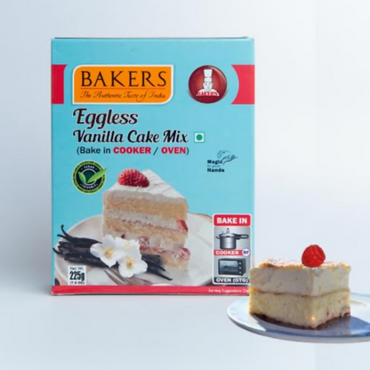 BAKERS Eggless Cake Mix - Vanilla, Choclate, Redvelvet