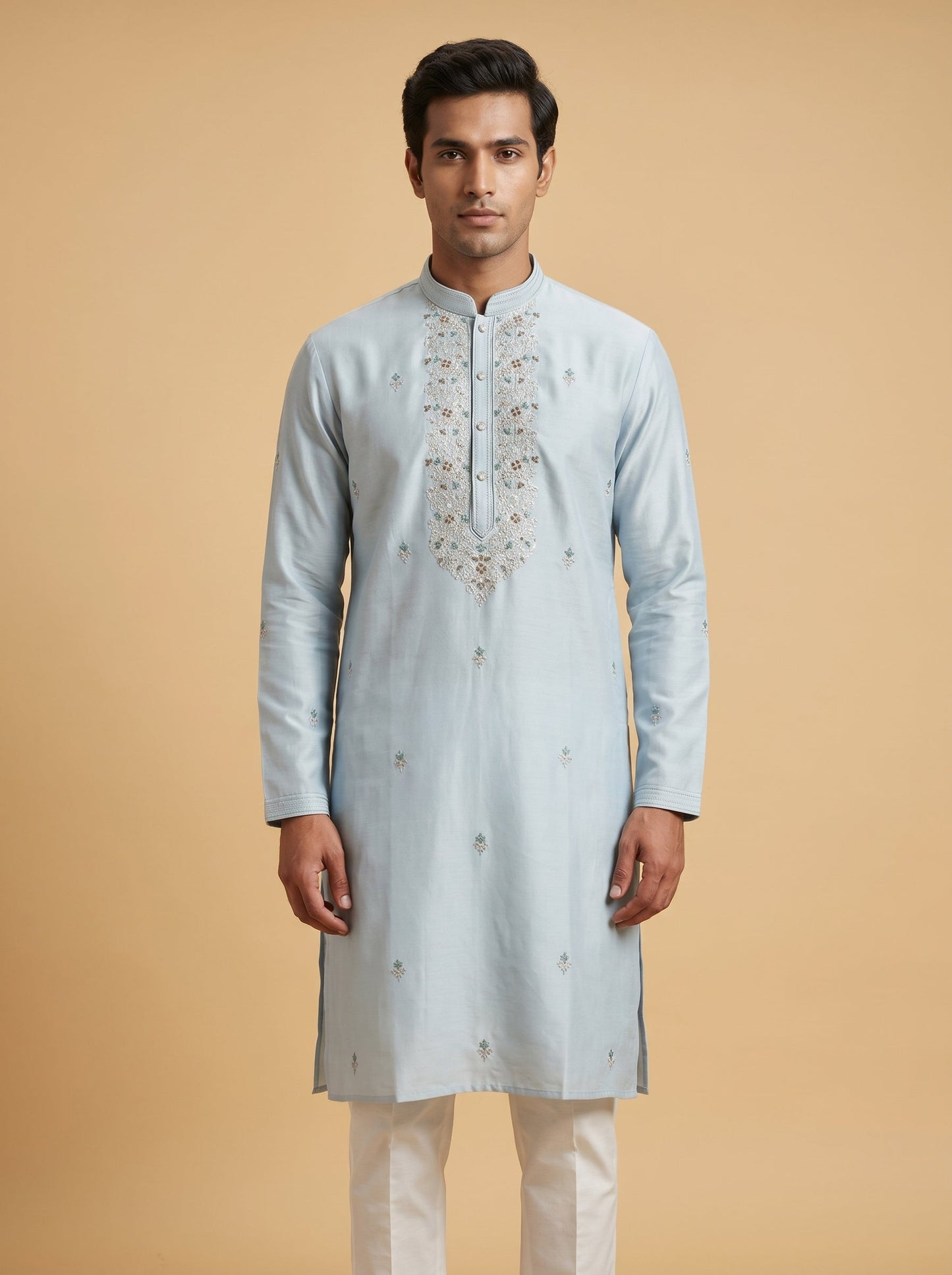 Classic blue kurta set